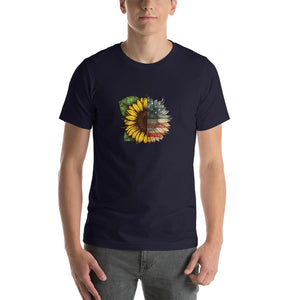 sunflower american flag pattern