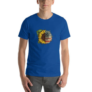 sunflower american flag pattern