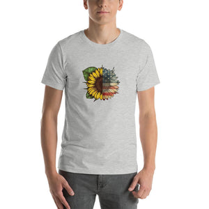 sunflower american flag pattern