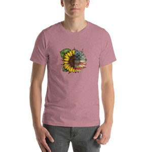 sunflower american flag pattern