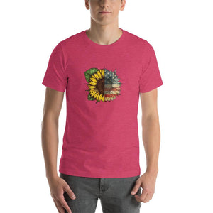 sunflower american flag pattern